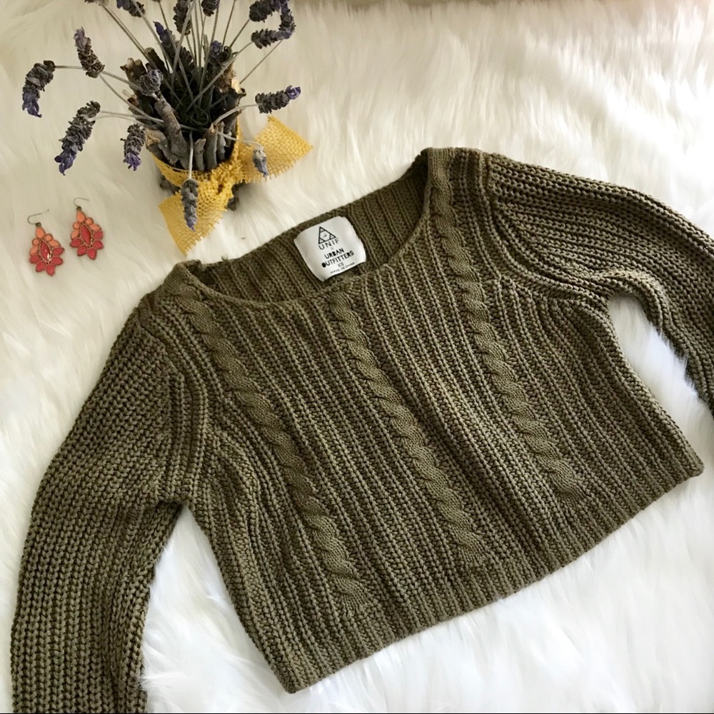 Unif x urban outfitters cropped sweater